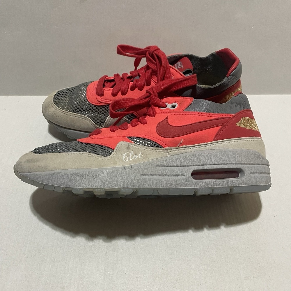 Nike Air Max 1 x CLOT "kiss Of Death" Solar Red DD1870-600 Women 5 Youth 3.5Y
